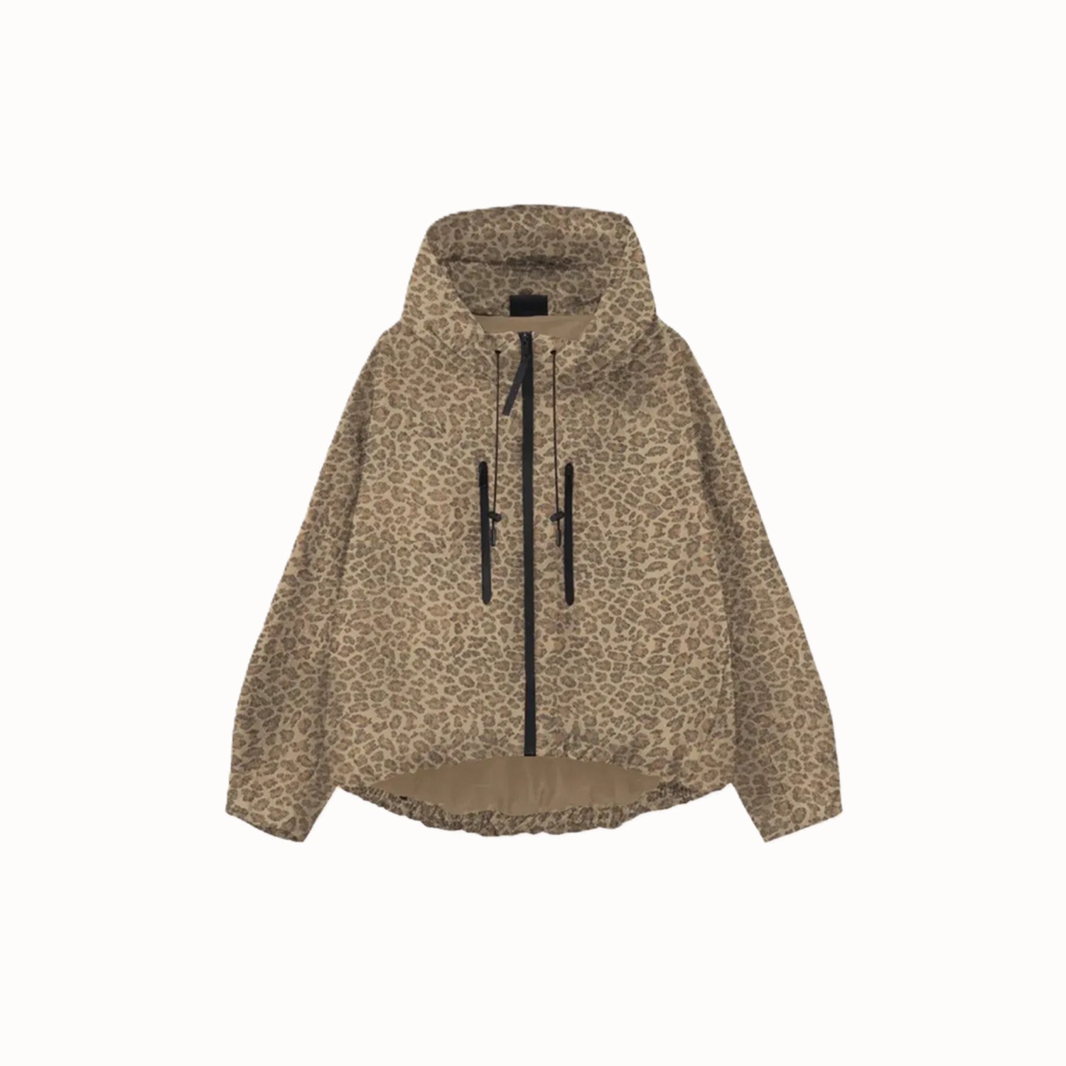 GetMod  Padded & Faux Fur Lined One Size Short Oversized Rain Jacket