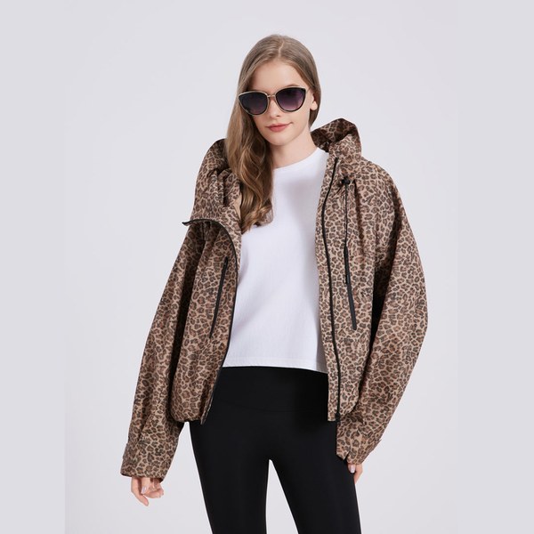 GetMod  Padded & Faux Fur Lined One Size Short Oversized Rain Jacket