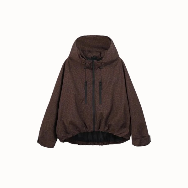 GetMod  Padded & Faux Fur Lined One Size Short Oversized Rain Jacket