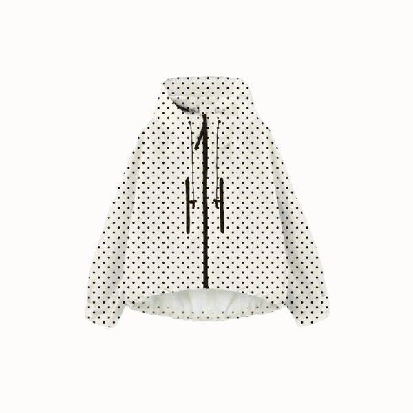 GetMod  Padded & Faux Fur Lined One Size Short Oversized Rain Jacket