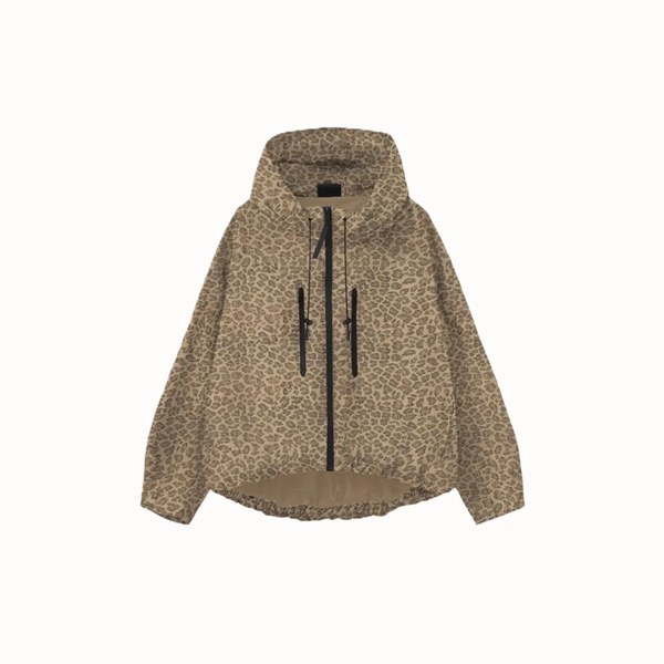 GetMod  Padded & Faux Fur Lined One Size Short Oversized Rain Jacket
