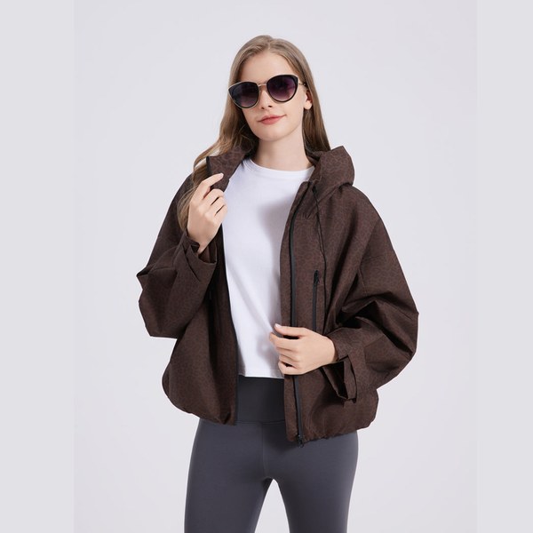 GetMod  Padded & Faux Fur Lined One Size Short Oversized Rain Jacket